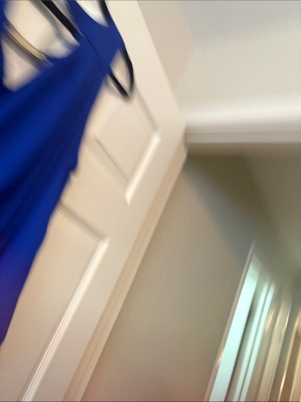 Lily White V-Neck Chiffon Camisole in Cobalt Blue - Picture 3 of 3